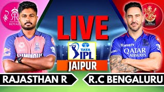 IPL 2024 Live RCB vs RR Live Match  IPL Live Score amp Commentary  Bangalore vs Rajasthan Live [upl. by Itsim]