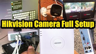 HIKVISION Best CCTV Camera for Home  HIKVISION CCTV Installation amp Configuration Process Full Setup [upl. by Sinnaoi]