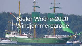 Windjammerparade zur Kieler Woche 2020 [upl. by Rohpotsirhc]