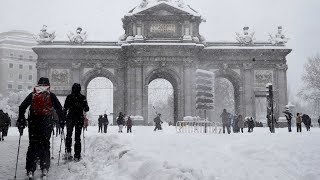 Temporal Filomena dejó parte de España bajo la nieve causando víctimas mortales [upl. by Yelrah723]