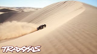 The Worlds Biggest Aerial RC Assault  Traxxas Invades Glamis [upl. by Shanley]