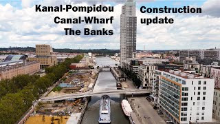 Brussels  Allée du kaai  2023 construction update  4K drone [upl. by Hecht824]