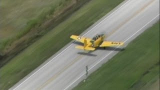 Emergency landing Plane lands on Florida highway [upl. by Irihs]