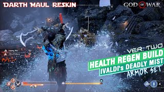 Ivaldis Deadly Mist Armor Set vs Sigrun  God of War  Health Regen Build ver 2  GMGOW [upl. by Fabrianna]