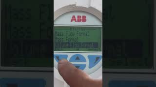 flowMeter  Calibration Setting Format Volume ABB Flowmeter flowmeter shorts [upl. by Needan]