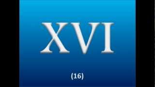 Roman Numerals  1 through 20 [upl. by Esidnak879]