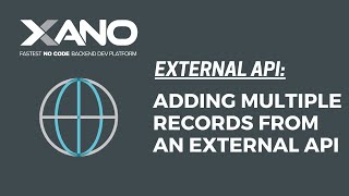 External APIs Adding multiple records from an external API [upl. by Karna]