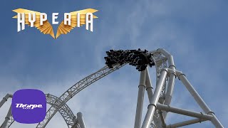 4K  Hyperia Testing Has BEGUN at Thorpe Park Resort  Find Your Fearless [upl. by Clein100]