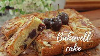 Cherry Bakewell Cake  Food to Cherish [upl. by Noyrb]