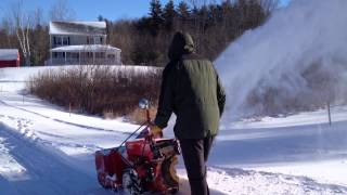 Gravely 5260 six lead snowblowing [upl. by Atalya]