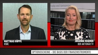 Optionsscheine  so funktioniert eines der ältesten Finanzinstrumente wirklich  Interview 211223 [upl. by Llehctim244]