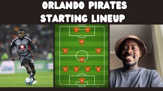 Orlando Pirates starting lineup in Nedbank Cup vs Crystal Lake prediction [upl. by Annej]