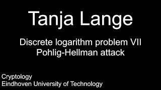 Discrete logarithm problem VII  PohligHellman attack [upl. by Ailin739]