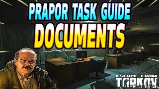 Documents  Prapor Task Guide  Escape From Tarkov [upl. by Docilu]