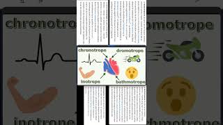 Chronotrope fréquence  dromotrope conduction  inotrope contraction  bathmotrope excitabilité [upl. by Ajidahk134]