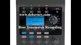 Bose T1 Tonematch Recording [upl. by Ahsinak488]