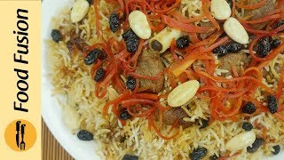 Kabuli Pulao Afghani Pulao Recipe By Food Fusion [upl. by Krys998]