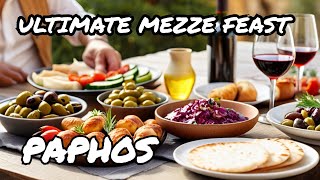 An absolute FEAST  the BEST Authentic Cypriot Mezze in Paphos Cyprus Travel Vlog [upl. by Aribold]