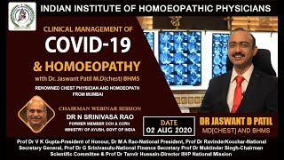 Webinar 2 August 2020 on Clinical Management of COVID19 amp Homoeopathy [upl. by Harve257]