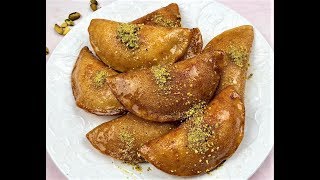 Arabian Dessert Qatayef Katayef or Atayef Recipe এরাবিয়ান ডেজার্ট কাতায়েফ [upl. by Danialah803]