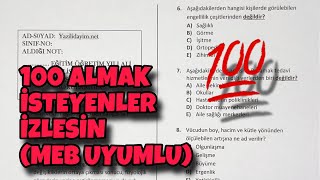 9Sınıf Sağlık Bilgisi 1Dönem 1Yazılı [upl. by Sidra214]