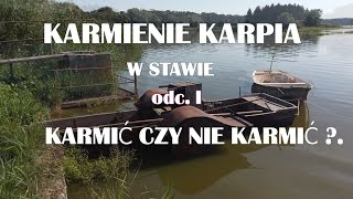 KARMIENIE KARPIA W STAWIE  odc I [upl. by Euv]