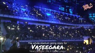 Whole Stadium singing along to Harris Jayarajs Vaseegara [upl. by Kielty]