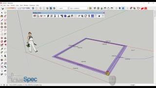 Beginners Creating Walls in PlusSpec and Sketchup [upl. by Xila]