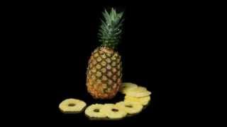 FOODLOGISTIK  pineapple slicing 5 mm slices [upl. by Worthy]