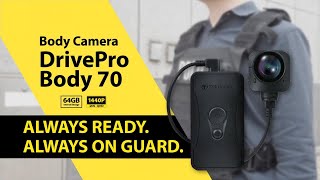 Transcend Showcases the Newest Body Camera DrivePro Body 70 [upl. by Negriv566]