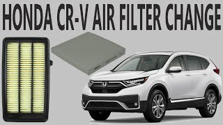 Honda CRV Engine amp Cabin Air Filter Replacement 20172022 15L [upl. by Sheaff881]