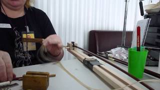 Rehairing a violin bow [upl. by Nnaeinahpets]