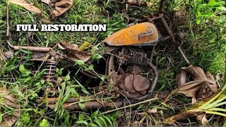 Full restoration 1977 Honda CG 125  Rebuild Harley Model Abandoned time lapse [upl. by Sulohcin]