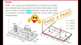 CALCULAR CENTRO DE GRAVEDAD O CENTRO DE MASA EN 3D Las cargas mas importantes de un piso de taller [upl. by Sevart853]