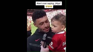 Oxladechamberlain’s son Axel speaking scouse 🥹😁 LFC Anfield ❤️ [upl. by Nosneh]