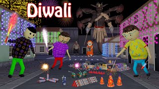 Gulli Bulli In Diwali  Diwali Ke Patakhe  Happy Diwali  Gulli Bulli  Make Joke Of Horror [upl. by Hazrit]