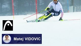 Modern Slalom Technique Perfected by Matej Vidovic Levi 2018 [upl. by Ainesy]