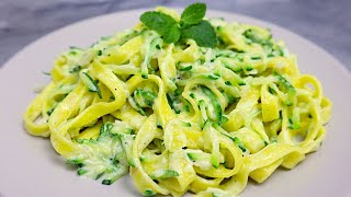 Pasta mit zucchini Nur ein paar Minuten und das Abendessen ist fertig  141 [upl. by Aynatan]