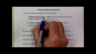 How to write a conclusion [upl. by Verine]