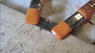 How to make a leather splitter with a cutting board and razor blade [upl. by Purvis]