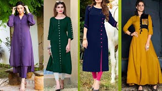 গজ কাপড়ের এক কালারের জামার ডিজাইন  Jamar design 1 color dress design kurti updatefashionidea [upl. by Ambrosi]