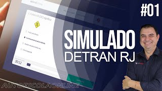 Corrigindo Simulado Detran RJ 01 RonaldoCardoso [upl. by Levina]