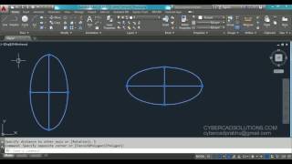 How to create Ellipse in AutoCAD [upl. by Ehtylb861]