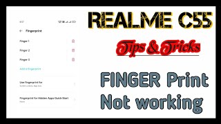 realme C55👉All Settings Problem solution 👉FINGER Print Not working [upl. by Irv382]