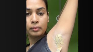 How To Do Waxing At Home  Underarm wax  wax at home [upl. by Lemyt]