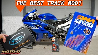 Clutchless Downshifting IRC Auto Blipper Install  R6 Track Build Pt 5 [upl. by Luapnoj296]