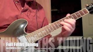 Archive Full Fifths Tuning on Guitar ES335 quotjazzCitternquot [upl. by Rother189]