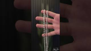 3mm Silver Rope Chain VS 45mm Silver Rope Chain [upl. by Aelber]