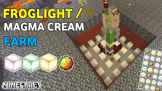 Simple Froglight farm in Minecraft pe 119  Magma cream farm mcpe119 mcpebedrock [upl. by Abelard]