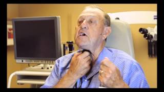 Using an ElectroLarynx Voice and Communication After Laryngectomy  Mr Albert Brooks Story [upl. by Oemor]